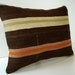 BIG SALE / Organic Shine Society Modern Bohemian Throw Pillow. Handwoven Wool Vintage Tribal Turkish Kilim Pillow Cover.