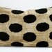 Sukan / SALE, Decorative Pillow,Throw Pillow Cover, ikat Velvet Pillow Cover, 16x24 inch Black, Beige Color
