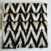 Sukan / Handwoven Original Back-Front Silk ikat Bolster Pillow Cover - Black, Dark Gray, Cream, Beige, Ivory
