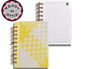 Mini Note Book / Journal, Ready to Ship, Yellow, Small Size