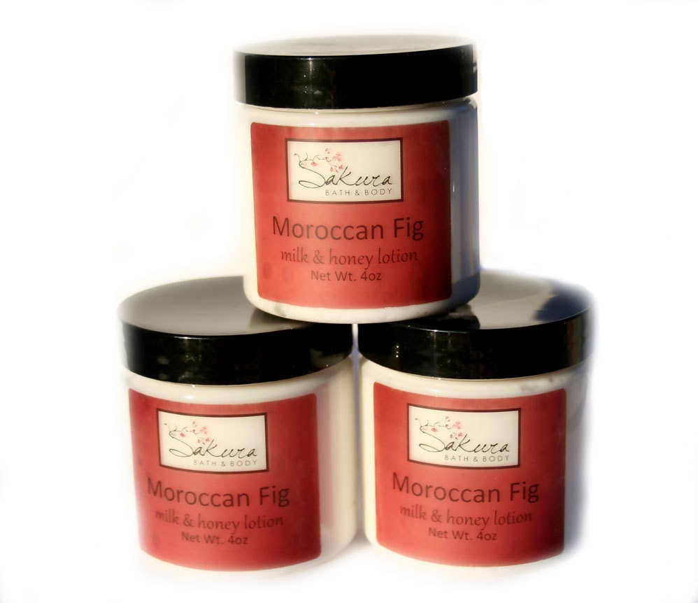 Moroccan Fig Body Lotion - Goat's Milk Lotion - Blend of Fig, Amber, Sandalwood, Citrus