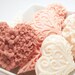 Mother's Day Gift Soap Hearts - Vanilla Decorative Soap Vegan Soap Baby Shower Hostess Gift Set Floral Soap