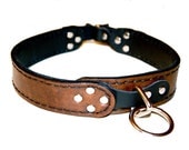 Deluxe Leather Dog Collar - Hand Stitched and Lined