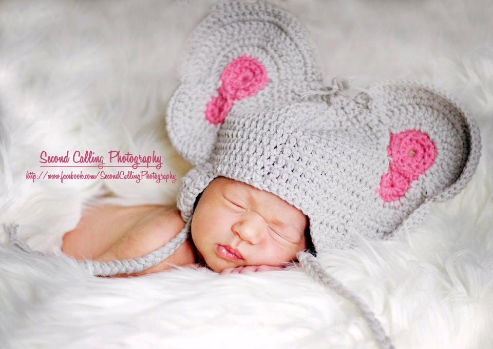Peanuts the Elephant Crochet Hat PDF Pattern
