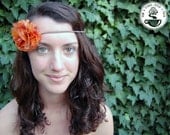 Sunburst - Vintage Chiffon Carnation Headband