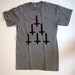 Upside Down Crosses T Shirt S M L XL storm gray cult grim ritual triangle