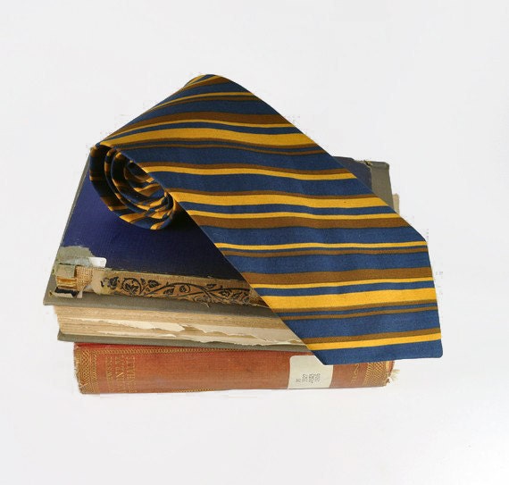 1970s cotton striped tie