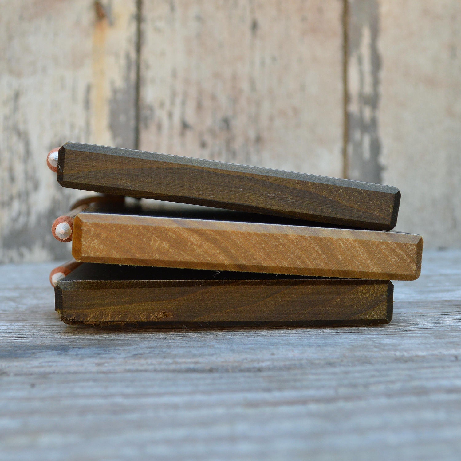 Trio of Chalkboard Tablets made from antique green Poplar