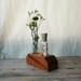Message in A Bottle Vase: Reclaimed wood, natural, 2 Holes.
