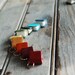 Book Necklace: Teeny tiny scrap leather