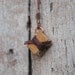 Book Necklace: Small, golden and plum, reclaimed leather.