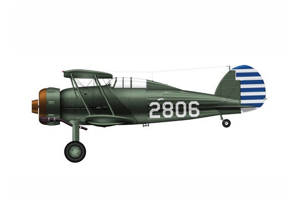 Bomber 12 Airplane Boy's Nursery Playroom Wall Art