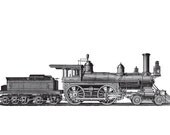 Train 11 Boy's Nursery Bedroom Playroom Wall Art