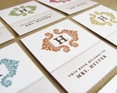 Modern Personalized Bookplates - Monogram and Name