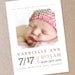 Minimalist Modern - Photo Birth Announcement - Baby Girl or Baby Boy