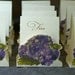 Table Number Tents-Purple Hydrangea - Decoration for Events, Weddings, Showers, Parties