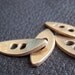 Starlings Bronze Buttons 3/4" Pointed Ovals  PRICED EACH