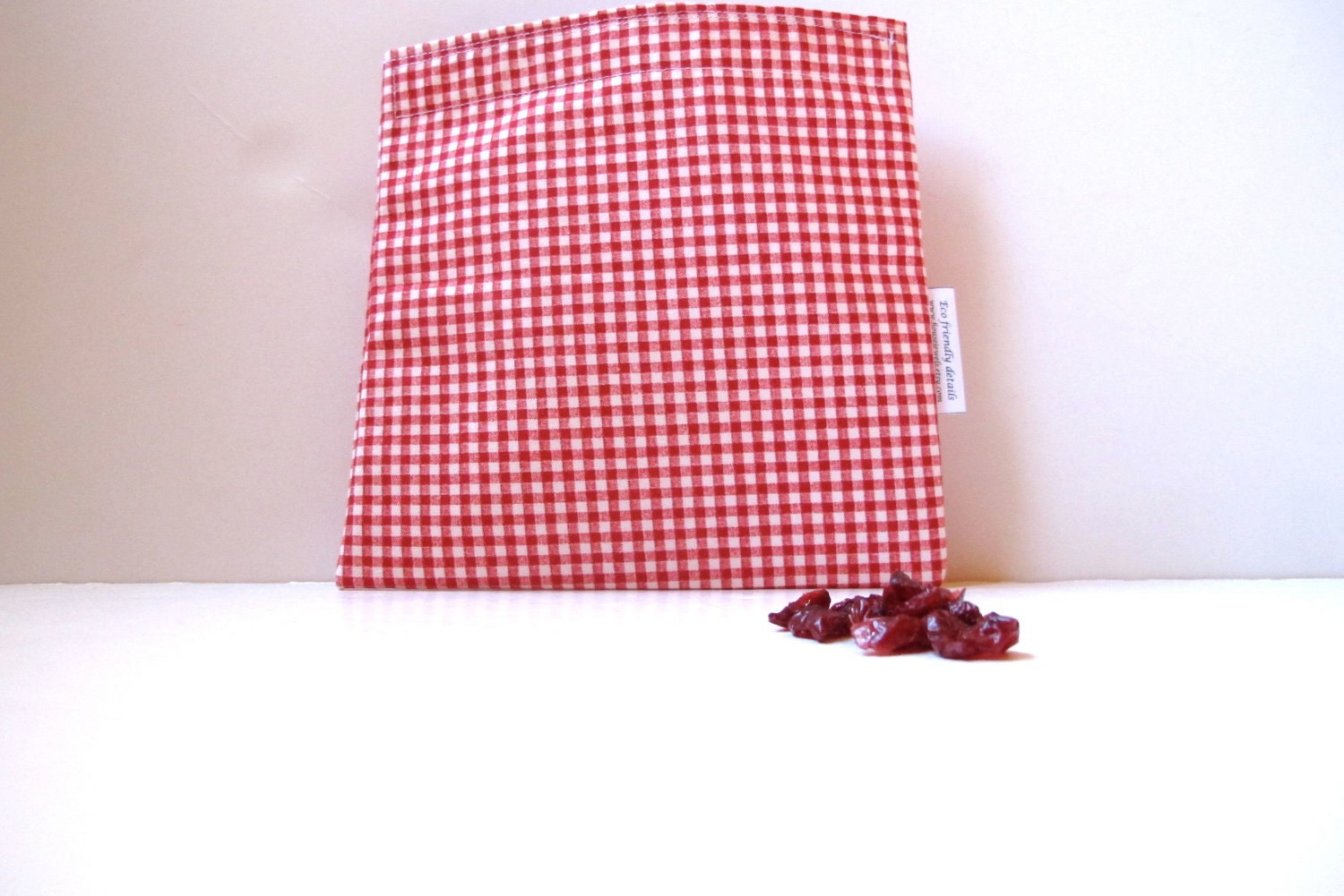 Reusable Sandwich Bag Red Gingham