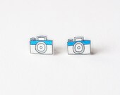 Little Cameras Stud Earrings - Made To Order