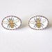 Little Bees - Hand Drawn Stud Earrings - Made To Order