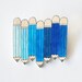Blue Pencils Brooch - Made To Order