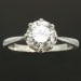Vintage diamond engagement ring platinum size 6