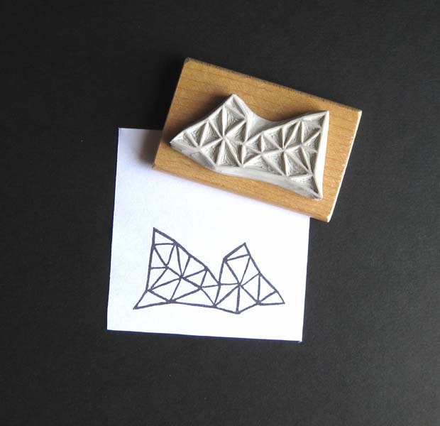 Crystal Configuration 18 - Hand Carved Stamp