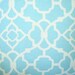 OUTDOOR Throw Pillow Decorative Pillows Accent Pillows Cushion Cover 12 x16  Lumbar Aqua Cream Lovely Lattice Waverly BOTH SIDES
