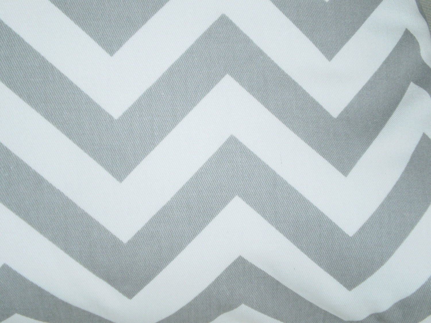 Chevron Pillows Decorative Pillows Accent Pillows Throw Pillow Cushion Covers Gray White Zig Zag TWILL BOTH SIDES  - Pair of Two 18 x 18