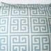 Pillows Accent Pillows Decorative Pillows Throw Pillow Cushion Covers Village Blue Cream Greek Key BOTH SIDES - Pair of Two 16 x 16