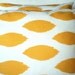 Pillows Decorative Pillows Accent Pillows Throw Pillow Cushion Covers Yellow and White Ikat Chipper BOTH SIDES - Pair of Two 18 x 18