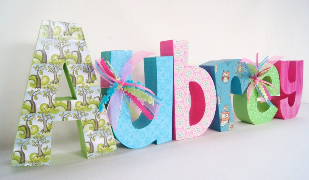 Wooden Name Letters