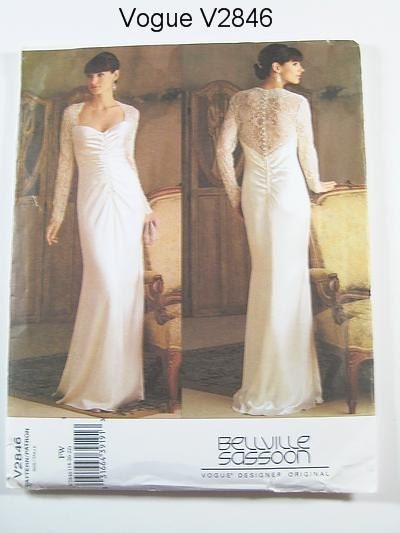 Vogue Dress Pattern V2846 - BELLVILLE SASSOON - Evening Dress -  Sizes 18/20/22