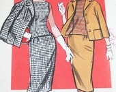 Vintage 60s Dress Suit Pattern - Butterick 9546 - Misses' Jacket, Skirt & Blouse - SZ 14/Bust 34