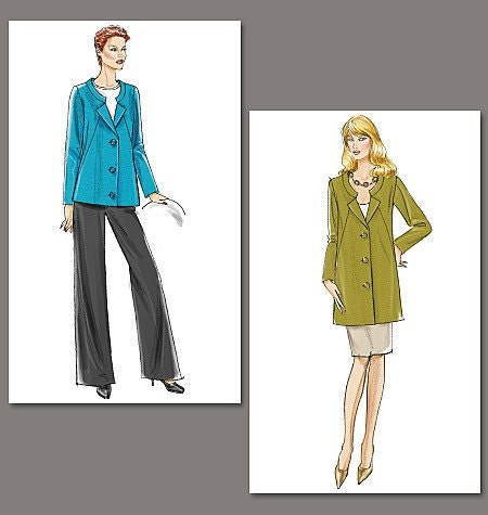 Vogue Sewing Pattern V8464 - Misses' Jacket, Skirt and Pants - Very Easy Vogue  - SZ 18/20/22/24