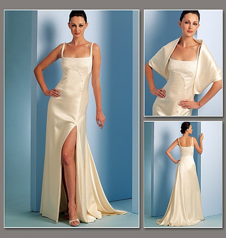 Vogue Pattern V1075 - Misses' Dress & Stole - CHADO Ralph Rucci - Sz 4/6/8/10