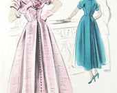 Vogue 40s Couturier Design Dress Pattern - Vogue 494 - Misses' One-Piece Dress - SZ 14/Bust 32