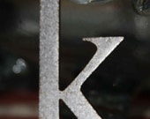 Metal Letters Vintage Advertising Letters Zero numbers Alphabet destash supplies