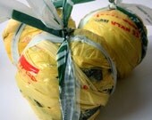 Yellow Plarn Ball-Plastic Yarn-Great for Crochet Projects-About 56 Yards
