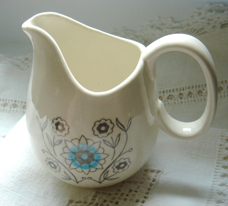 Vintage creamer Blue Meadow by Royal China