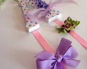 Wooden Letter Hairbow Holder - Any Initial, Your Choice of Colors/Patterns-avail in any size or font in this shop