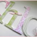 5 Wooden Wall Nursery Letters - EIGHT INCH Georgia Font Letters -Set of 5