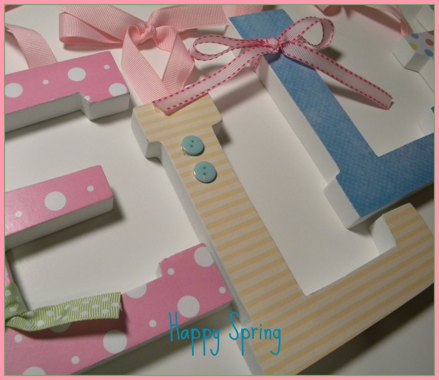 11 Wooden Letters - VALUE PRICED Six Inch Block style letters - set of 11 - Ships in 2 Weeks