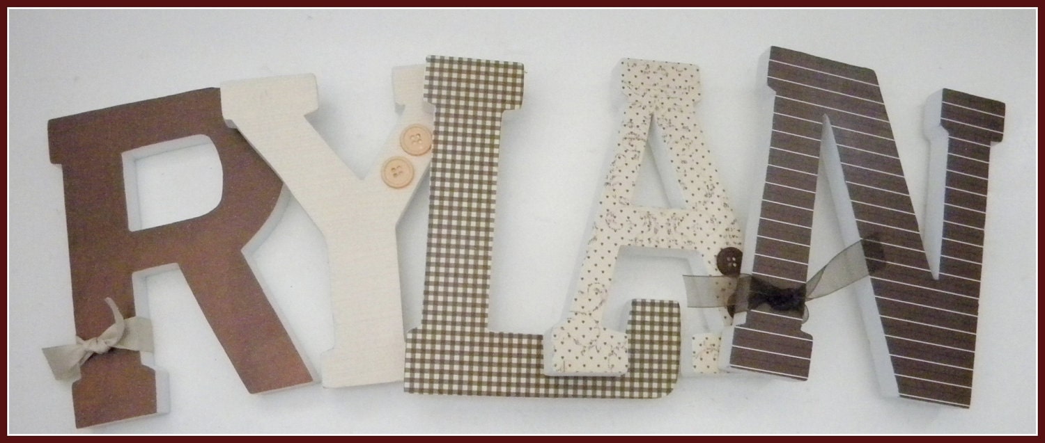 Wooden Letters Nursery