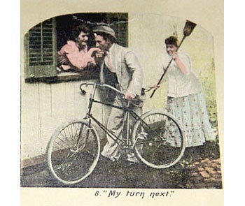 Bicycle Stereoview Card