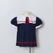 vintage Sailor Toddler Dress in Navy Blue