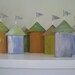 Coastal Beach Cottages Nautical set of 5 in 3 sizes