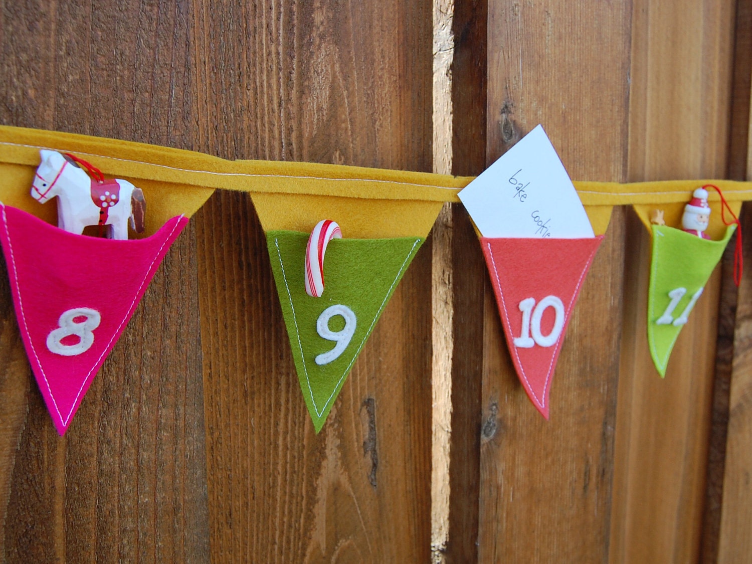 Advent Calendar Pocket Bunting