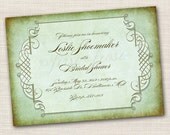 Vintage Printable Card Wedding Bridal Shower Party Invitation Steampunk Il_170x135