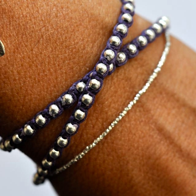 Silver Beads bracelet.